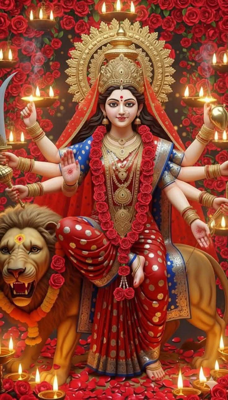 ষোড়শ মাতৃকা রূপে দেবী 